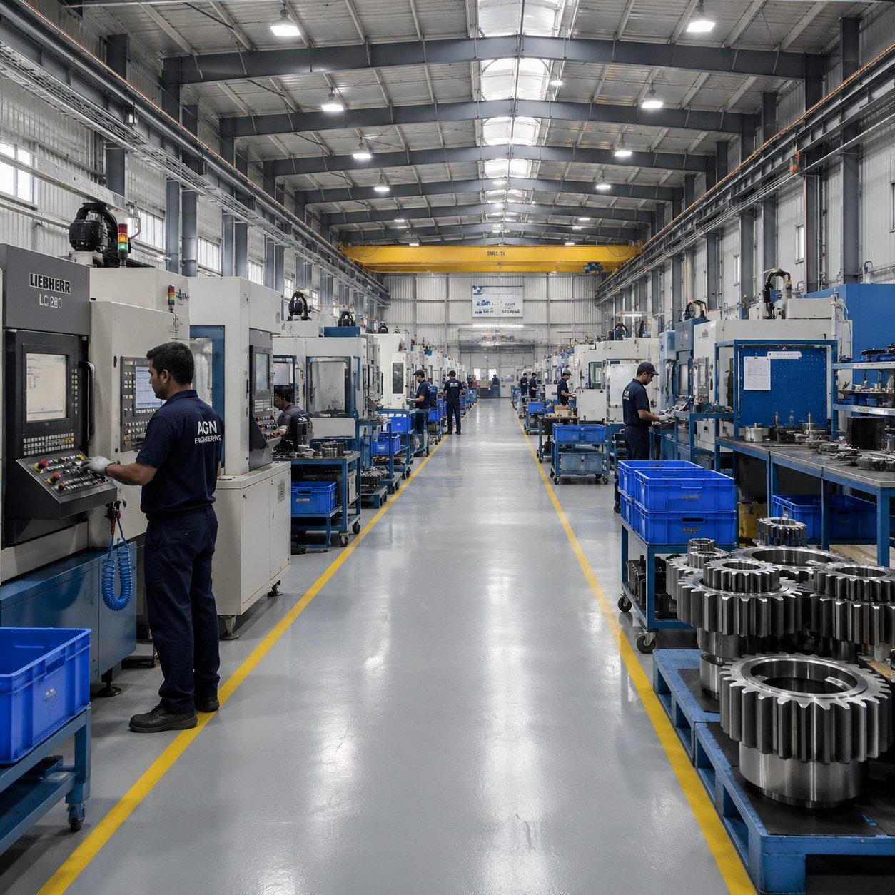 Agni Engineering bevel gear manufacturing floor in India Agni Engineering bevel gear manufacturing floor in India